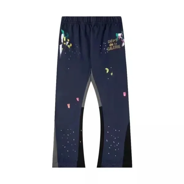 Dior x Jean-Michel Basquiat Painted Sweatpants Navy - 1