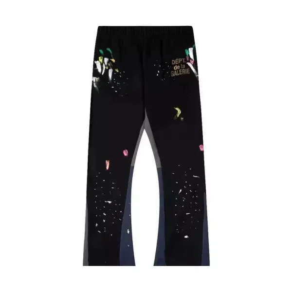 Off-White Paint Splatter Sweatpants Black - 1