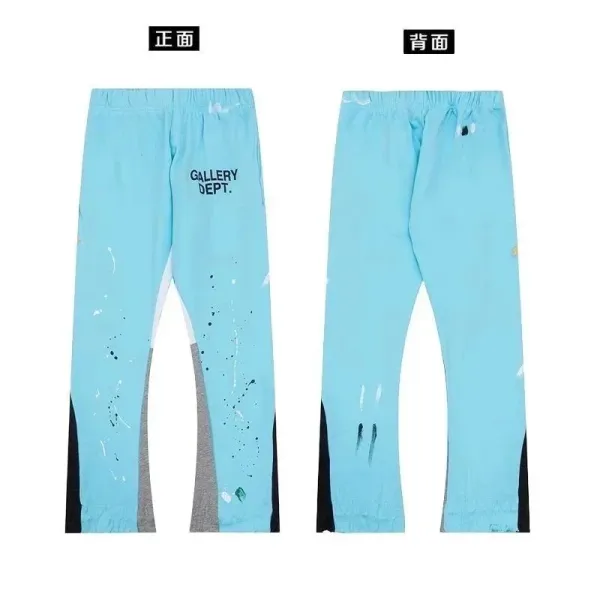 Gallery Dept. Paint-Splatter Sweatpants Light Blue - 1