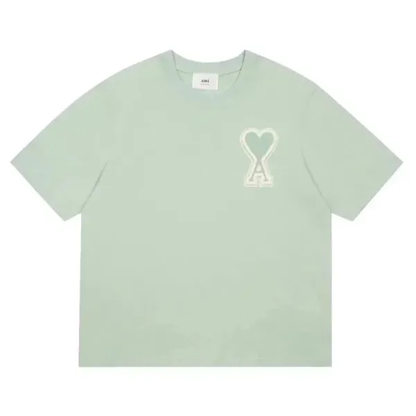 Ami Paris Heart Logo T-Shirt Mint Green T-Shirt - 1