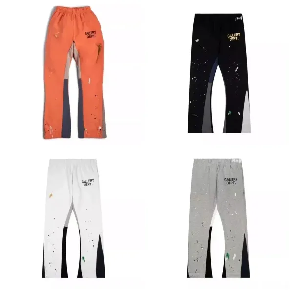 DEPT Paint-Splatter Sweatpants Gray - 3