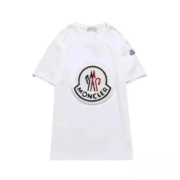 Moncler Spray-Paint Logo White T-Shirt - 3