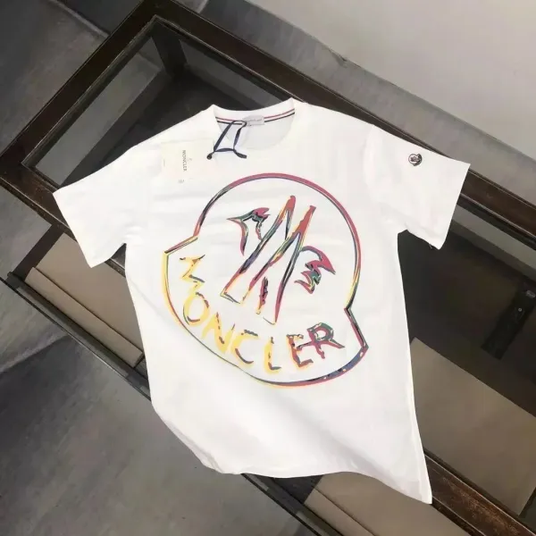 Moncler Genius Logo Print White T-Shirt - 1