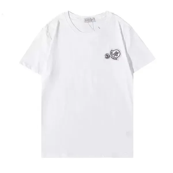 Moncler Spray-Paint Logo White T-Shirt - 8