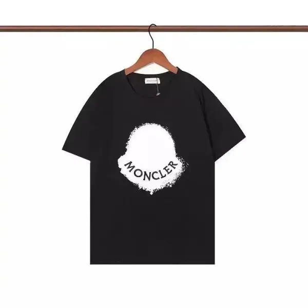 Moncler Spray-Paint Logo White T-Shirt - 6
