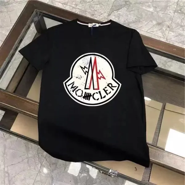 Moncler Genius Logo Print Black T-Shirt - 1