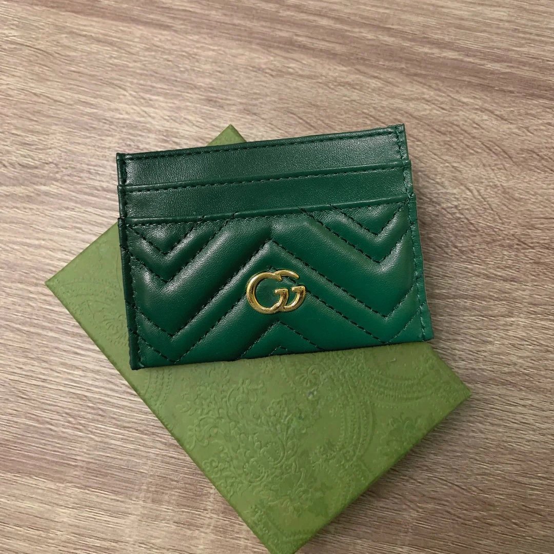Gucci GG Marmont Matelass&eacute; Leather Card Holder