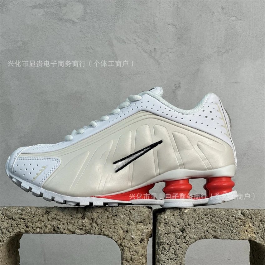 Nike Shox R4 Running Sneakers with Visible Shock Absorption Columns