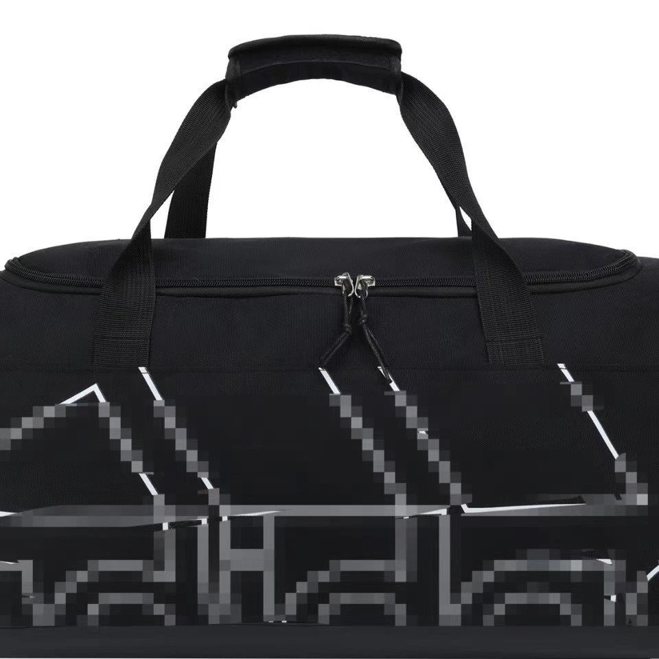 adidas Duffel Bag with Pixelated Trefoil Graphic Print