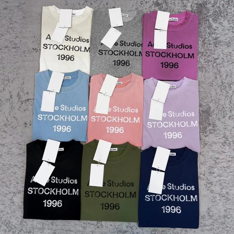 Acne Studios Stockholm 1996 Graphic Print Cotton T-Shirt