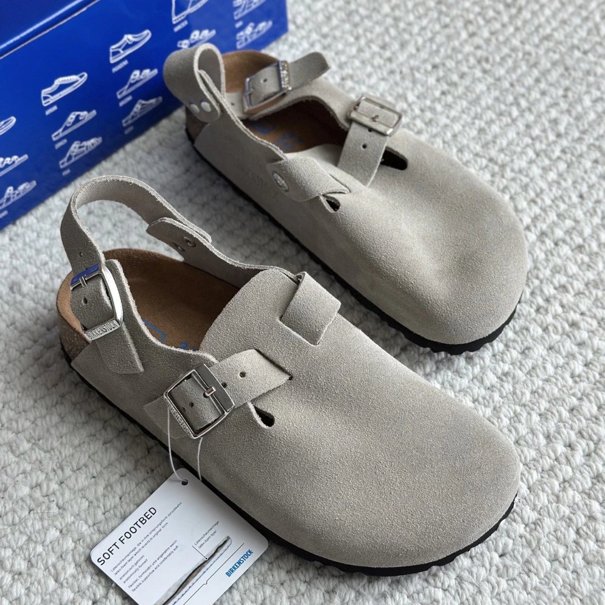 Birkenstock Boston Soft Footbed Suede Clog Sandal