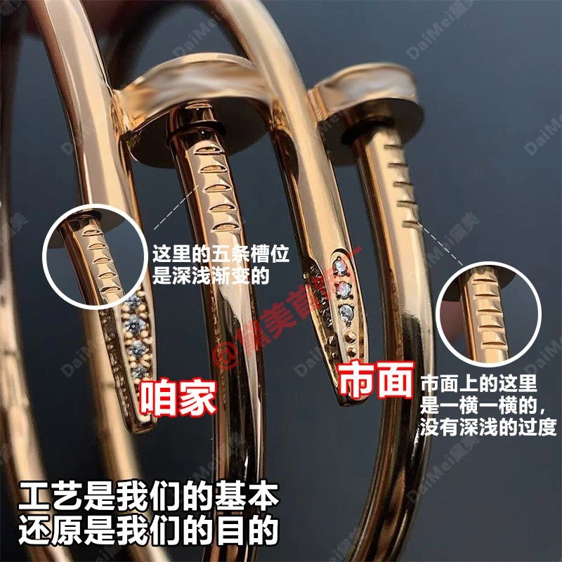 Gold Tone Nail Head Bangle Bracelet with Pav&eacute; Crystal Accents