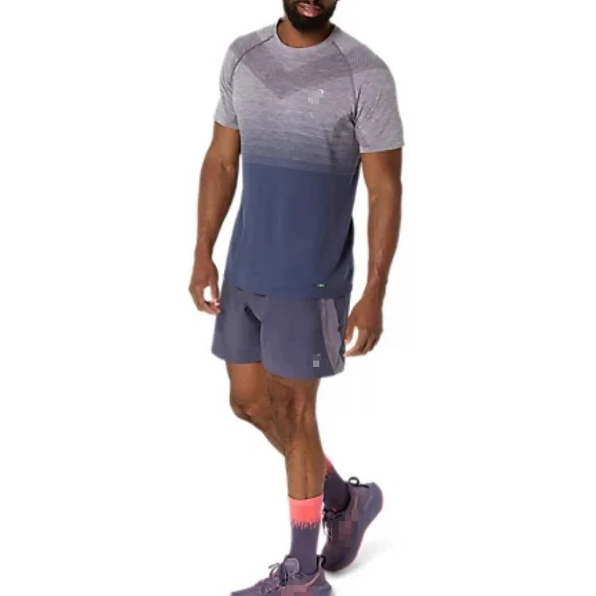 ASICS Men's Gradient Performance Running T-Shirt and Shorts Set
