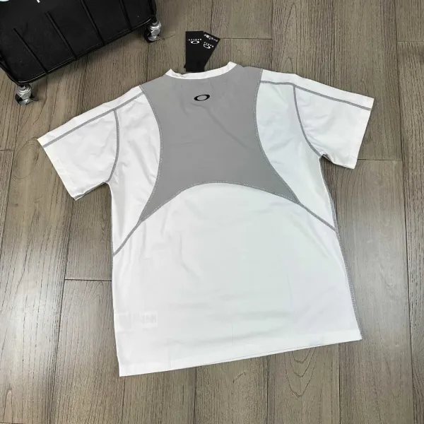 Oakley Performance Tee Light Gray with Yellow Accents T-Shirt - 10