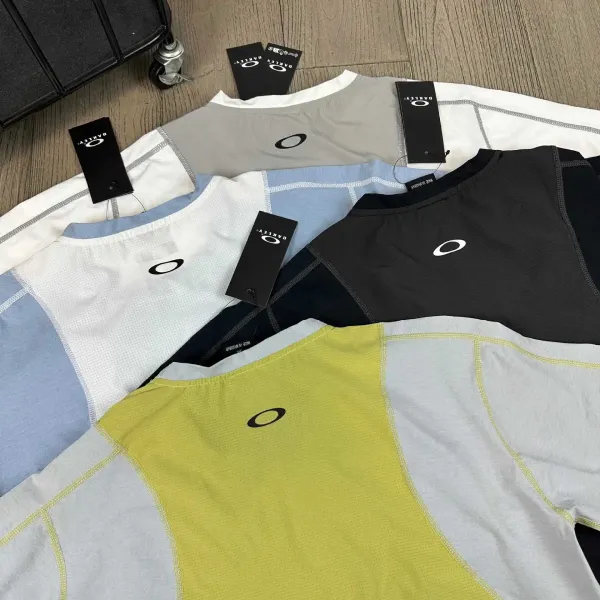 Oakley Performance Tee Light Gray with Yellow Accents T-Shirt - 15