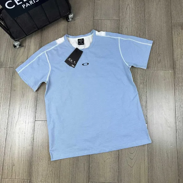 Oakley Performance Tee Light Gray with Yellow Accents T-Shirt - 8