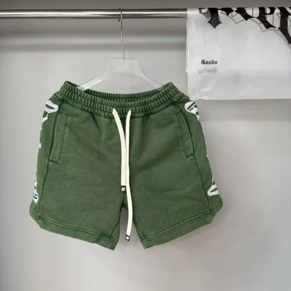 Design Embellished Logo Shorts Black - 4