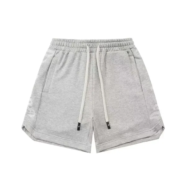 Design Embellished Logo Shorts Black - 12