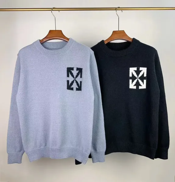 Off-White™ Knit Logo Sweater Black - 4
