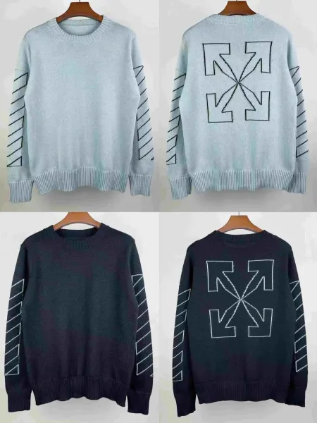 Off-White™ Knit Logo Sweater Black - 8