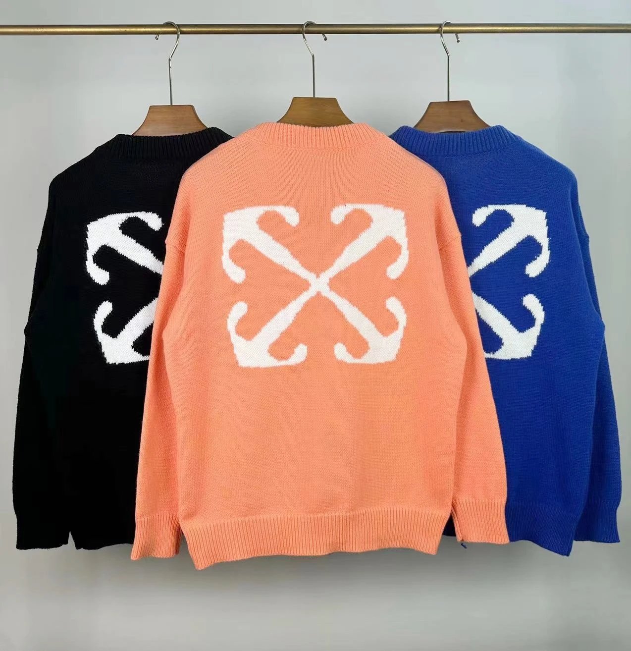 Off-White™ Knit Logo Sweater Black - 3