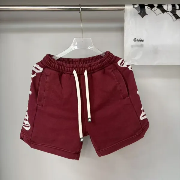 Design Embellished Logo Shorts Black - 3