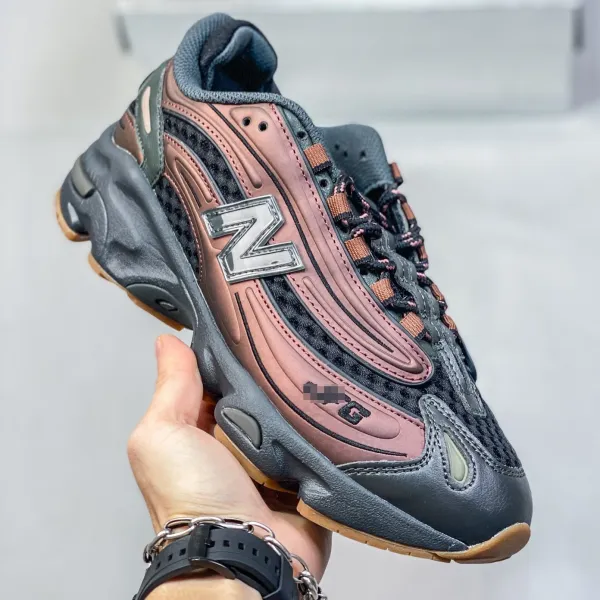 New Balance 9060 Rose Gold Gray Chunky Sneakers - 1
