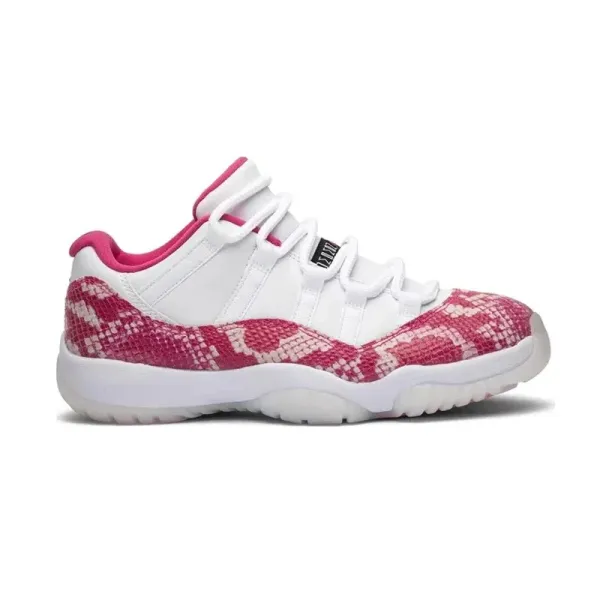 Air Jordan 11 Low Pink Snakeskin Sneakers - 1