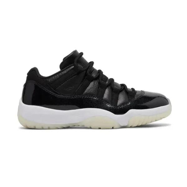 Air Jordan 11 Retro Low Black White Sneakers - 1