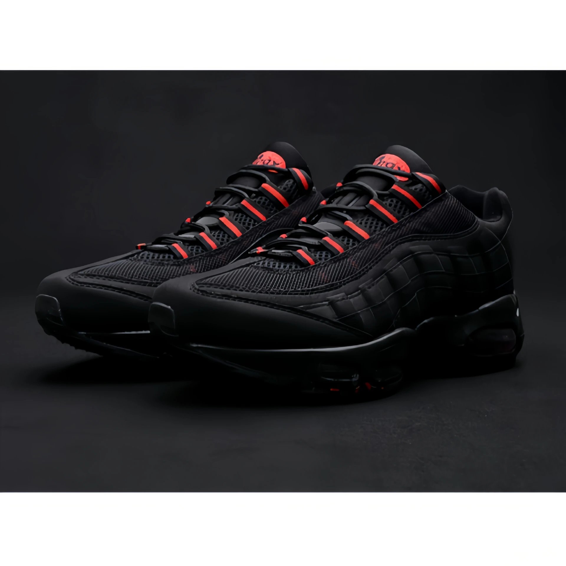 95 model -36-46 -- black and red shoelaces
