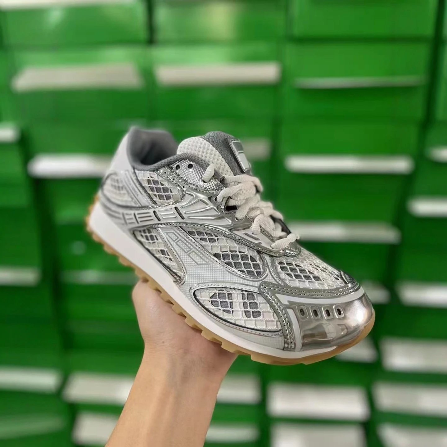 Nike Silver Mesh Run
