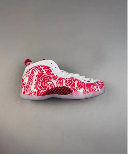 Nike Air Foamposite One 'Year of the Rabbit' Red White Sneakers - 1
