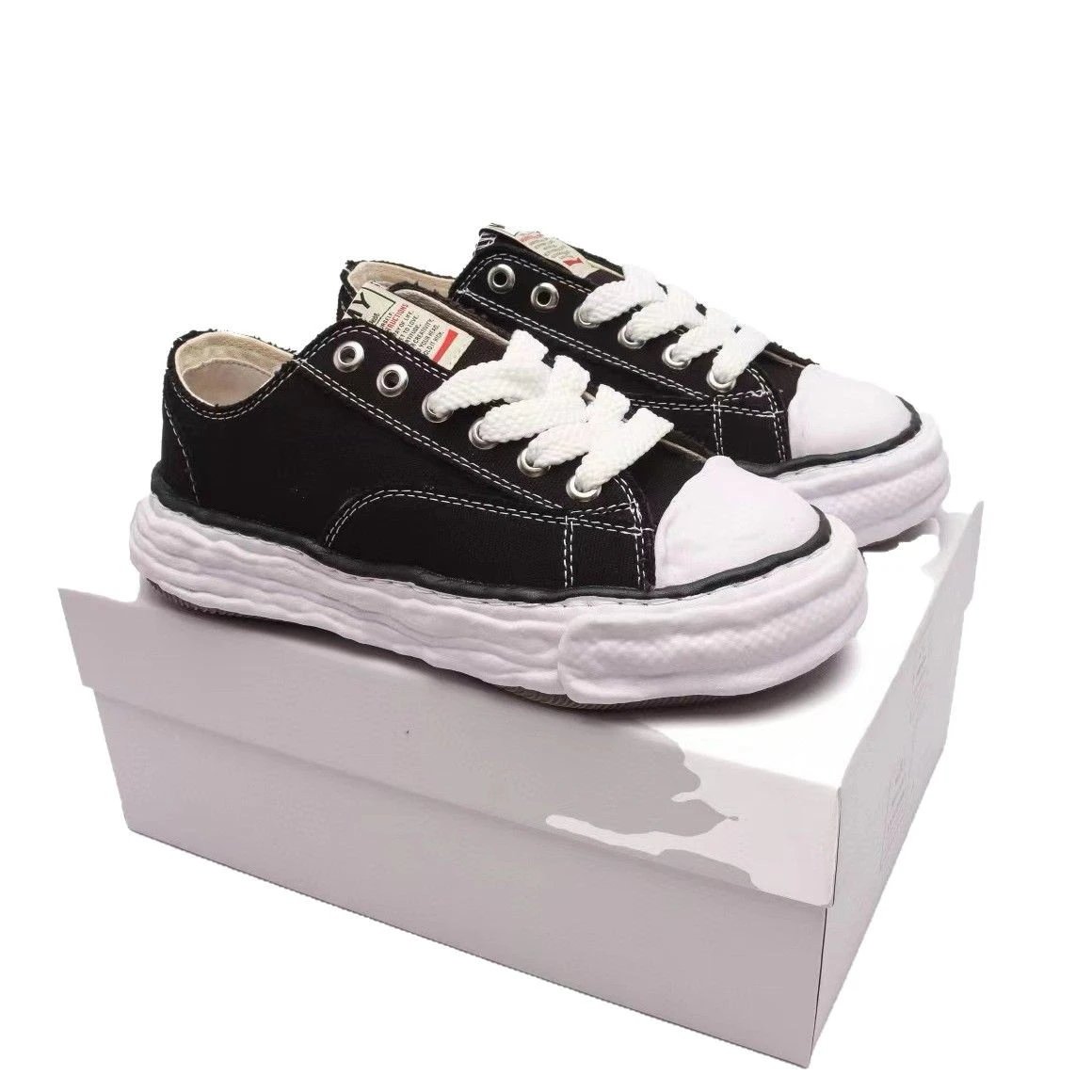 Yohji Yamamoto × Adidas Black White Deconstructed Canvas Sneakers
