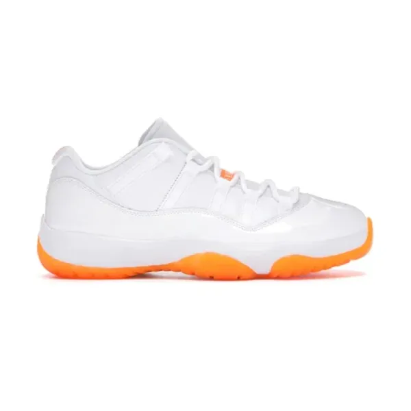 Air Jordan 11 Low White Orange Sneakers - 1
