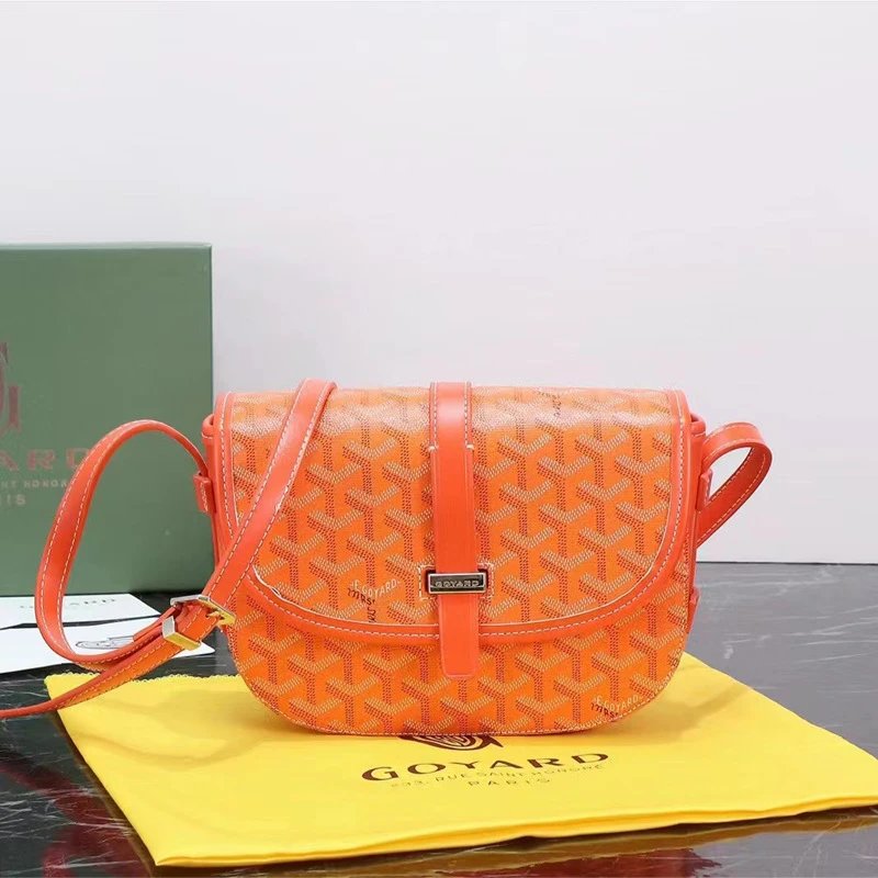 Goyard Saint Louis Saddle Bag Orange Crossbody Bag
