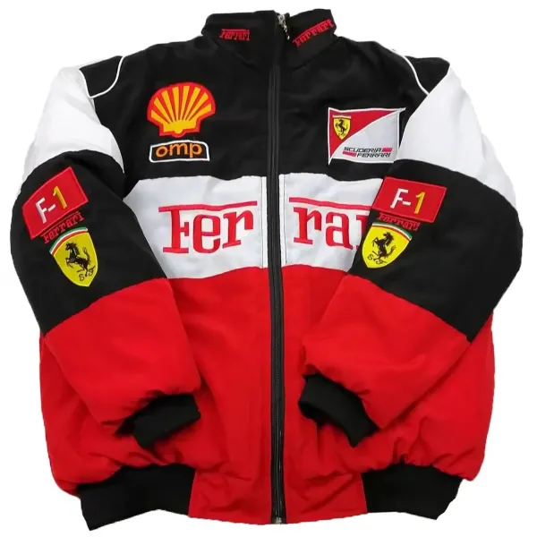 Ferrari Scuderia Ferrari Puma Racing Jacket Black Red Outerwear - 8