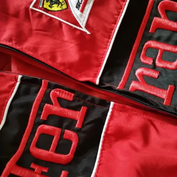 Ferrari Scuderia Ferrari Puma Racing Jacket Black Red Outerwear - 11