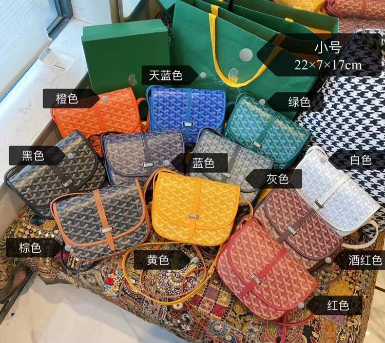 Goyard Saint Louis Saddle Bag Orange Crossbody Bag - 6