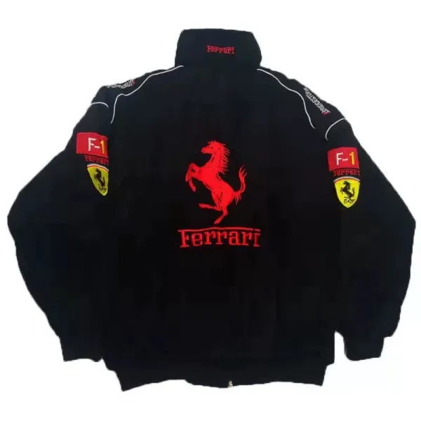 Ferrari Scuderia Ferrari Puma Racing Jacket Black Red Outerwear - 5