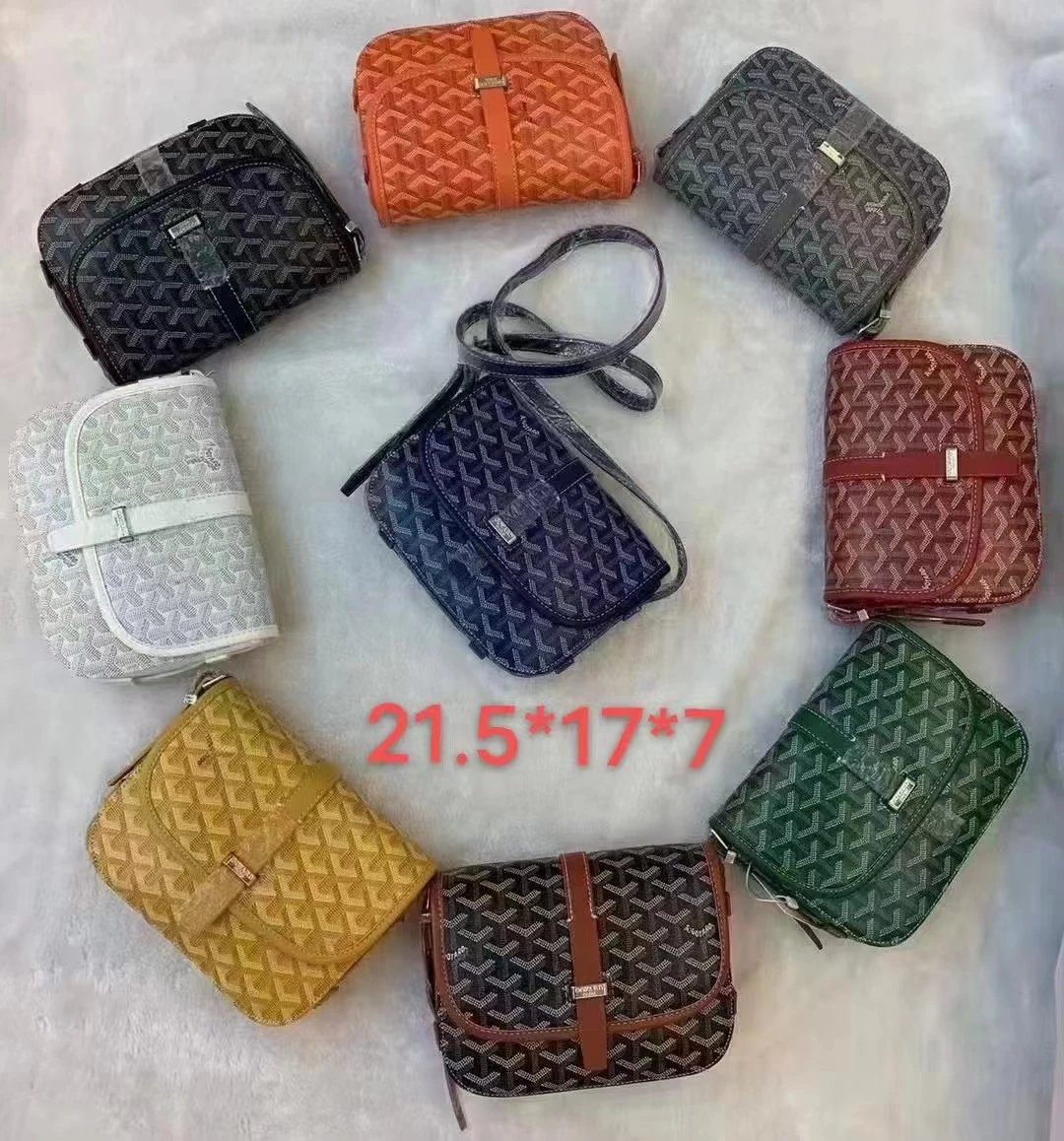 Goyard Saint Louis Saddle Bag Orange Crossbody Bag - 3