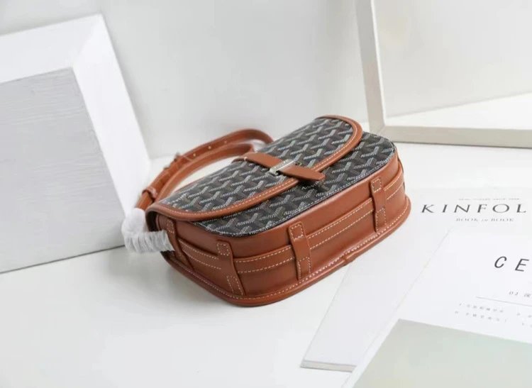 Goyard Saint Louis Saddle Bag Orange Crossbody Bag - 10