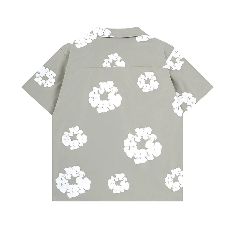 Design Floral Print Elastic Waist Shorts Green - 9