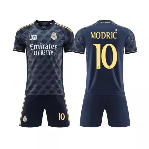 Real Madrid Modrić #10 Away Jersey Navy Gold - 1