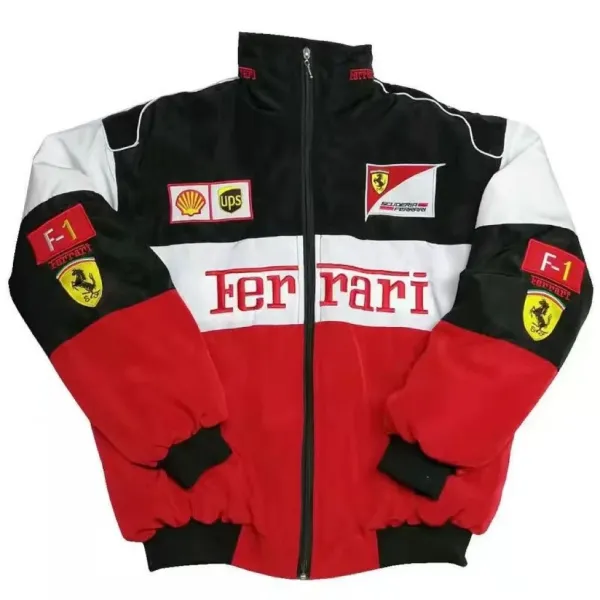 Ferrari Scuderia Ferrari Puma Racing Jacket Black Red Outerwear - 6