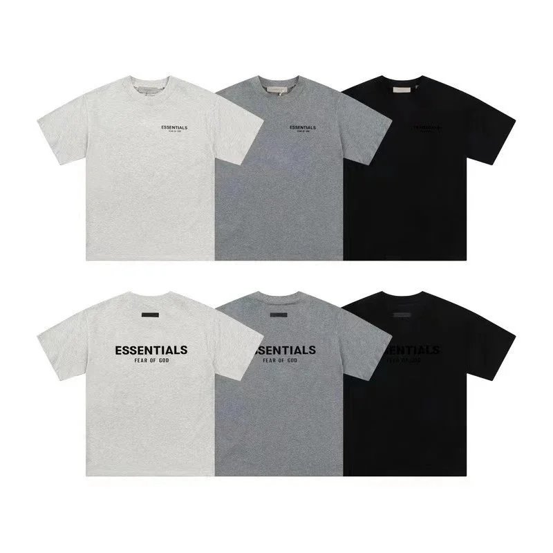 【 DX14 】 Front and back letter flocking summer pure cotton sleeve shorts set