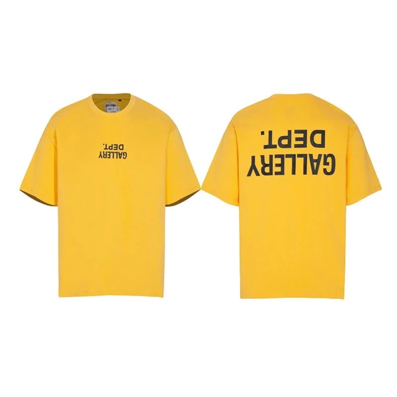 Gallery Dept. T-shirt Upside Down Logo Yellow