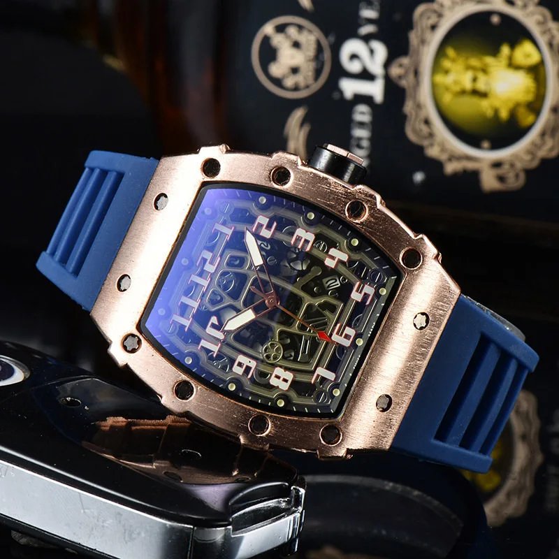 Gold with Blue Strap