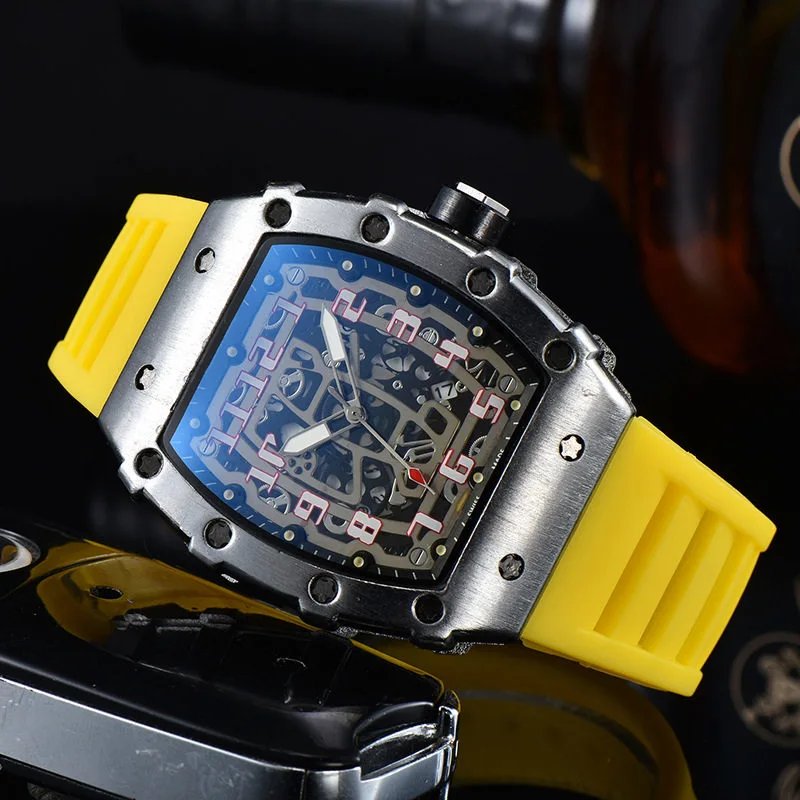 Silver with Yellow Strap