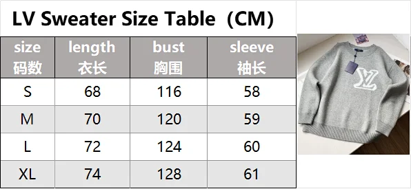 Louis Vuitton Knitwear LM01-LL Crewneck LV Logo Sweater product detail image 2