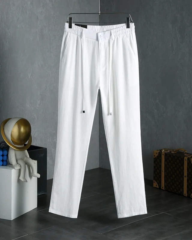 Loro Piana Trousers Elasticated Waistband with Buttoned Back Pocket product detail image 14